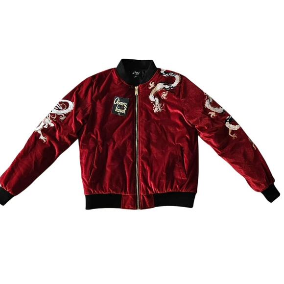 NWT VTG Clivery Houst Red Polyester Jacket Size Large - Picture 4 of 7